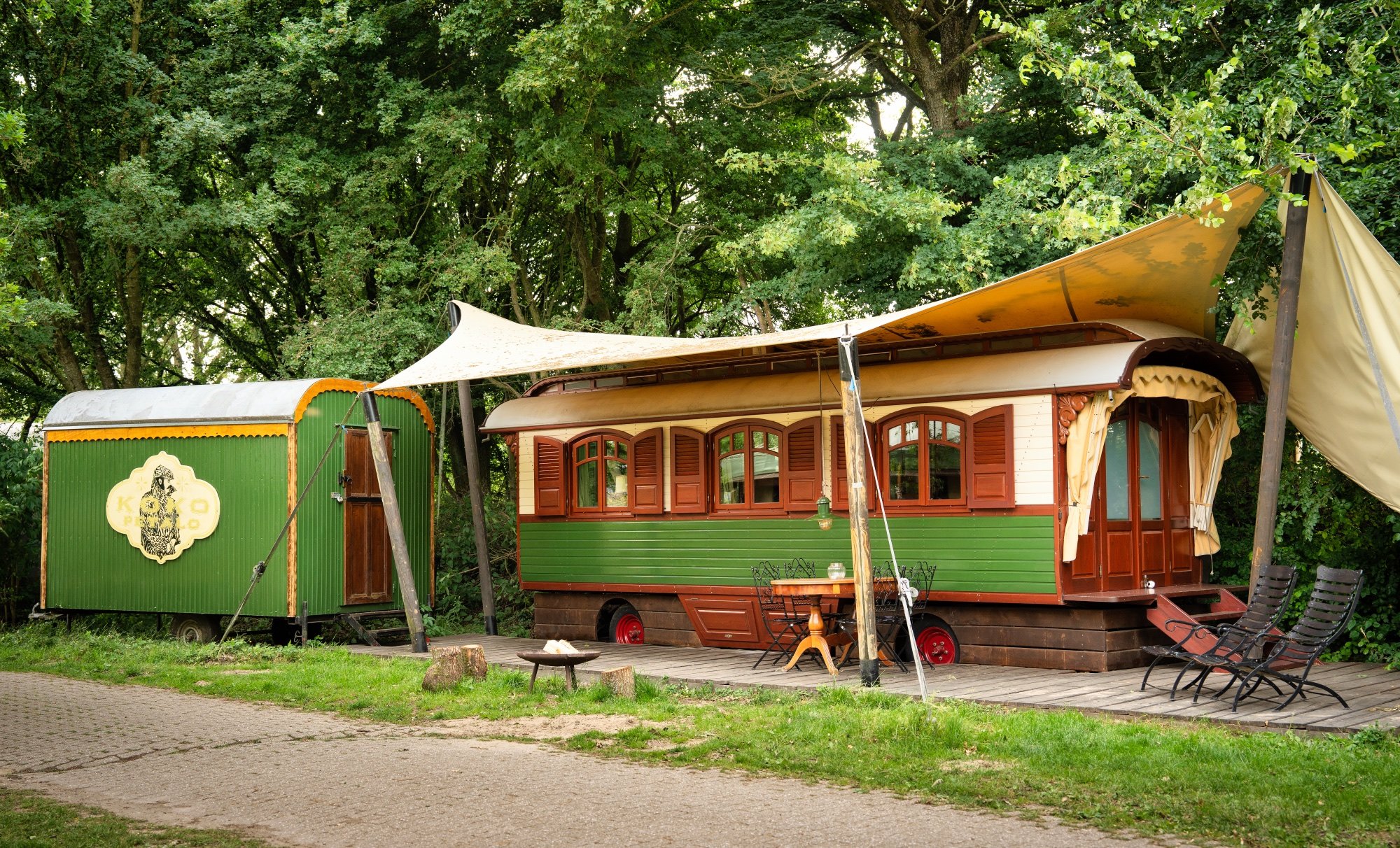 origineel overnachten in de natuur